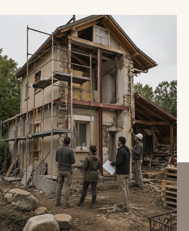 Реконструкция загородного дома под ключ в Киселёвске от бюро