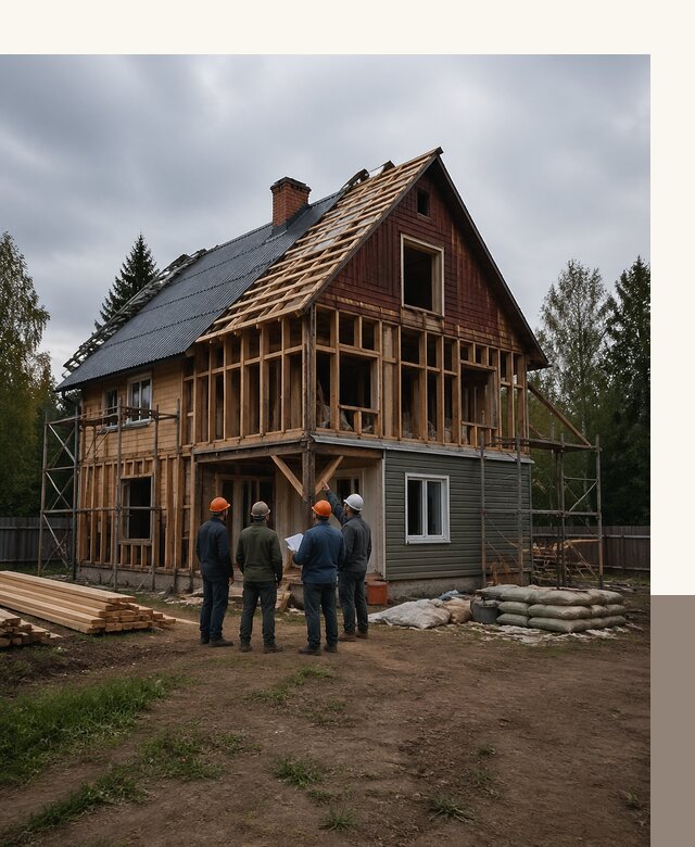 Реконструкция дачного дома в Киселёвске под ключ с проектом