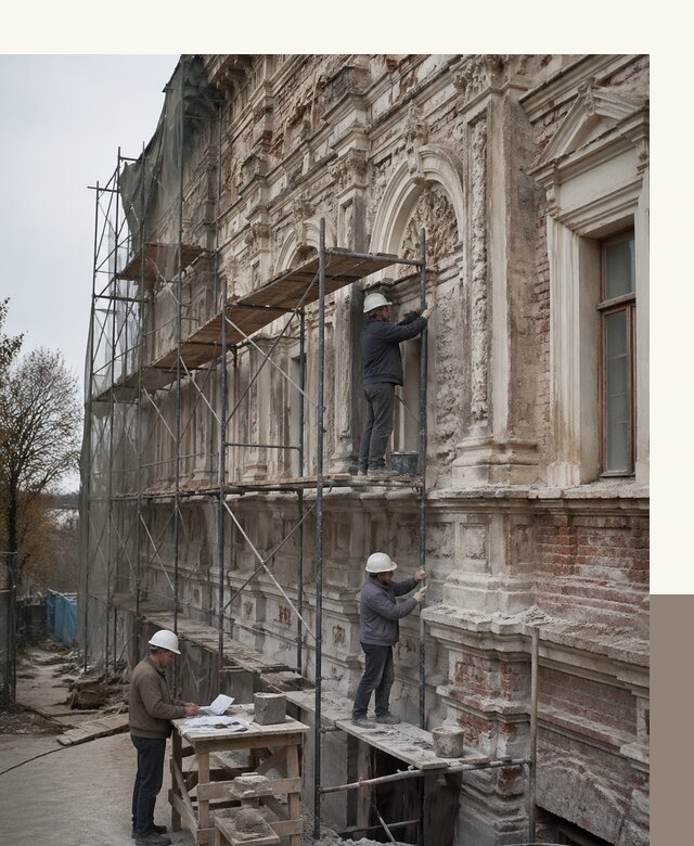 Реставрация объектов культурного наследия под ключ в Киселёвске